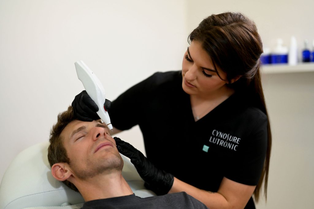 aesthetic nurse performing nonsurgical eye lift in arnprior ontario